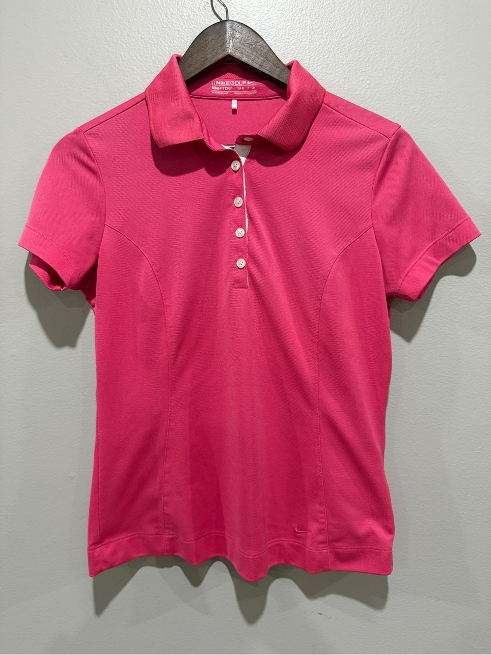 Nike Dri-FIT Women's Pink Golf Polo size S